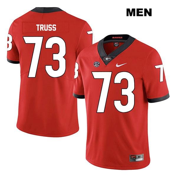 Georgia Bulldogs Men's Xavier Truss #73 NCAA Legend Authentic Red Nike Stitched College Football Jersey XOF5056AH